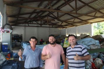 Vereadores conferem a Reciclagem do lixo da Festa da Uva