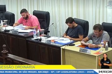 Câmara de São Miguel Arcanjo realiza 7ª Sessão Ordinária de 2023 e 11ª e 12ª Extraordinárias