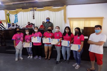 Homenagem as atletas das equipes femininas de Futsal do Abaitinga F.C e E.C São Miguel Arcanjo