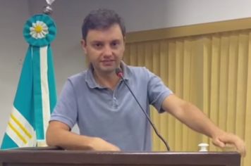 Vereador em uso da Tribuna fala sobre verbas destinadas pelo Deputado Estadual Giriboni 