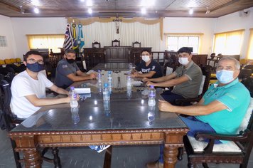 Representantes do Município de São Miguel Arcanjo se reúnem na Câmara Legislativa para tratar de Segurança Pública