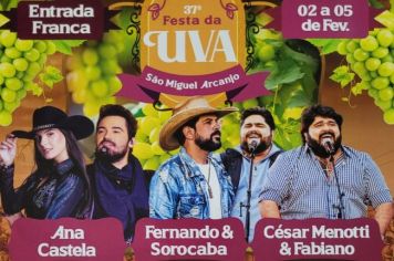 São Miguel Arcanjo vai realizar  37⁰ Festa da Uva