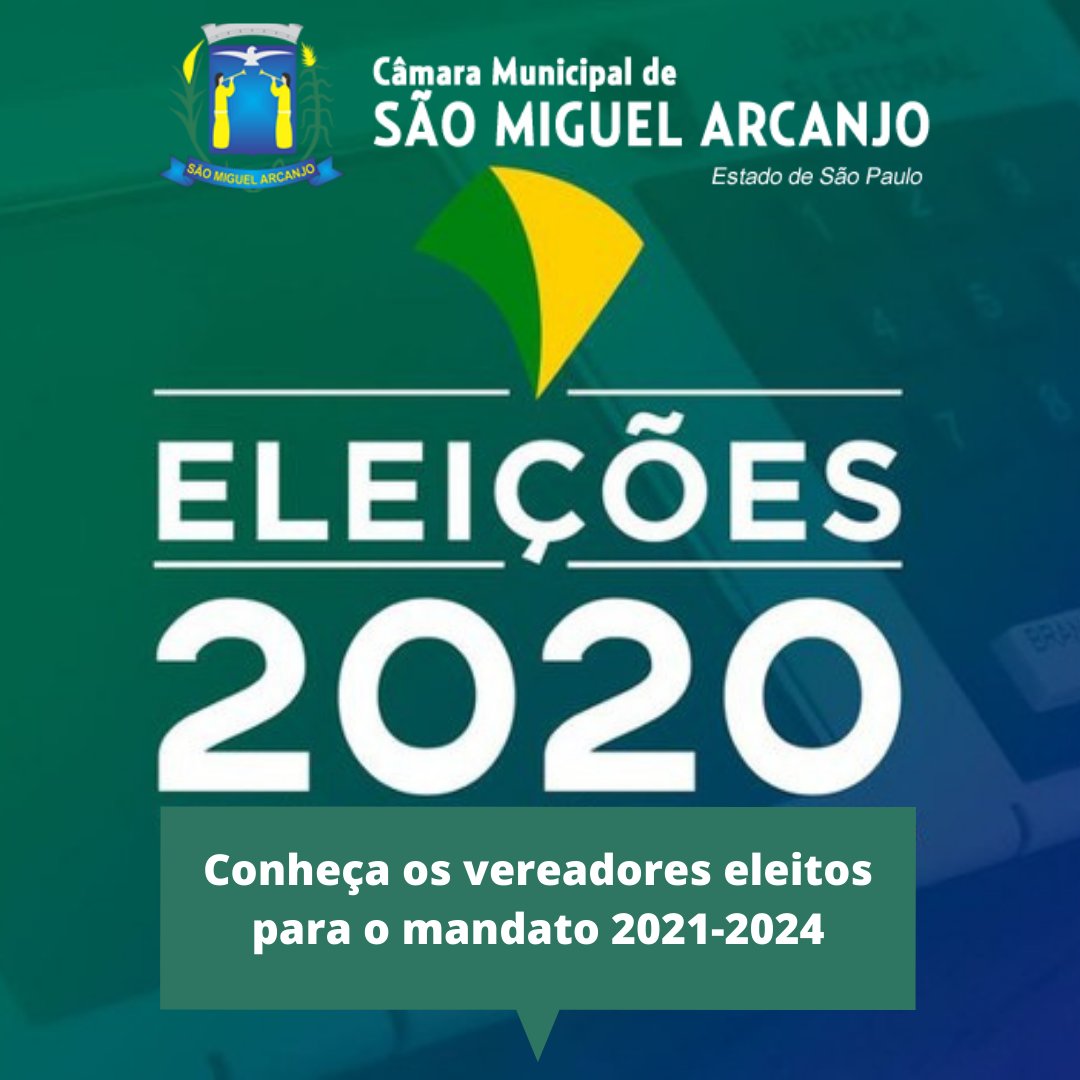 Notícia Conheça os vereadores eleitos para o mandato 20212024