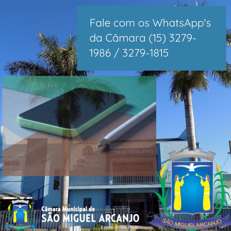 Câmara Informa Que Nesta Fase Emergencial o Atendimento ao Público Será por e-Mail e Whatsapp